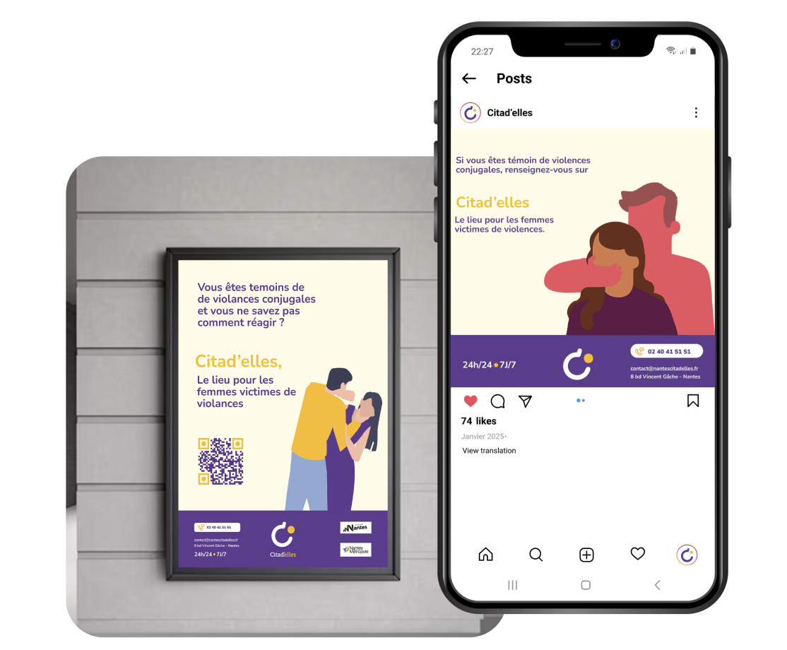 Affiches de signalétique Citad'elles