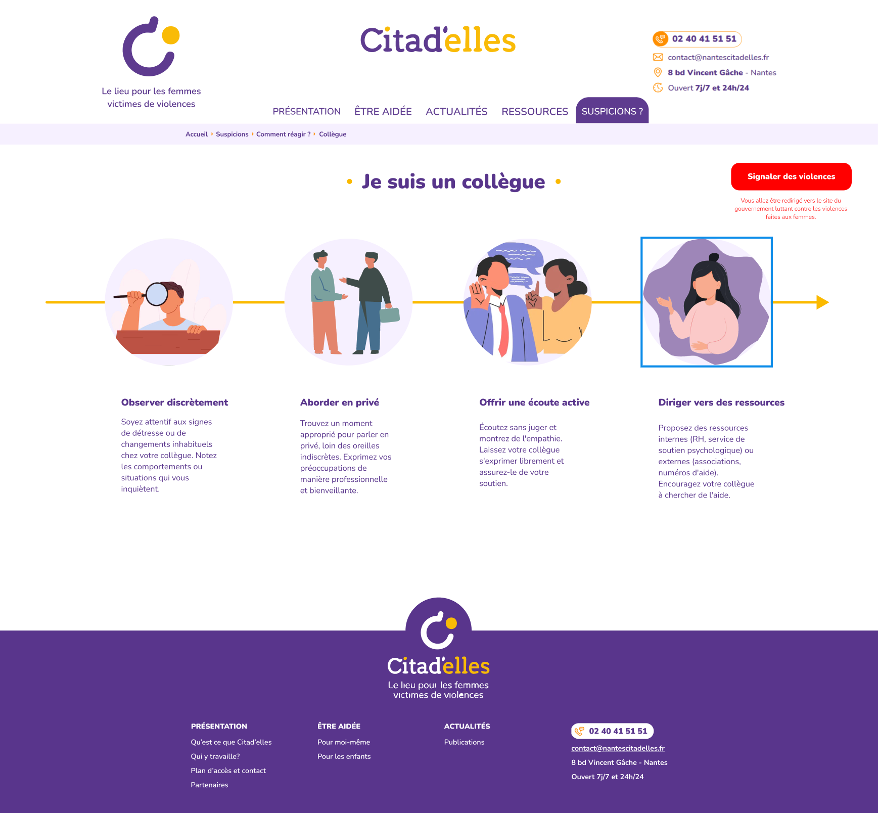 Interface de coordination — vue détail