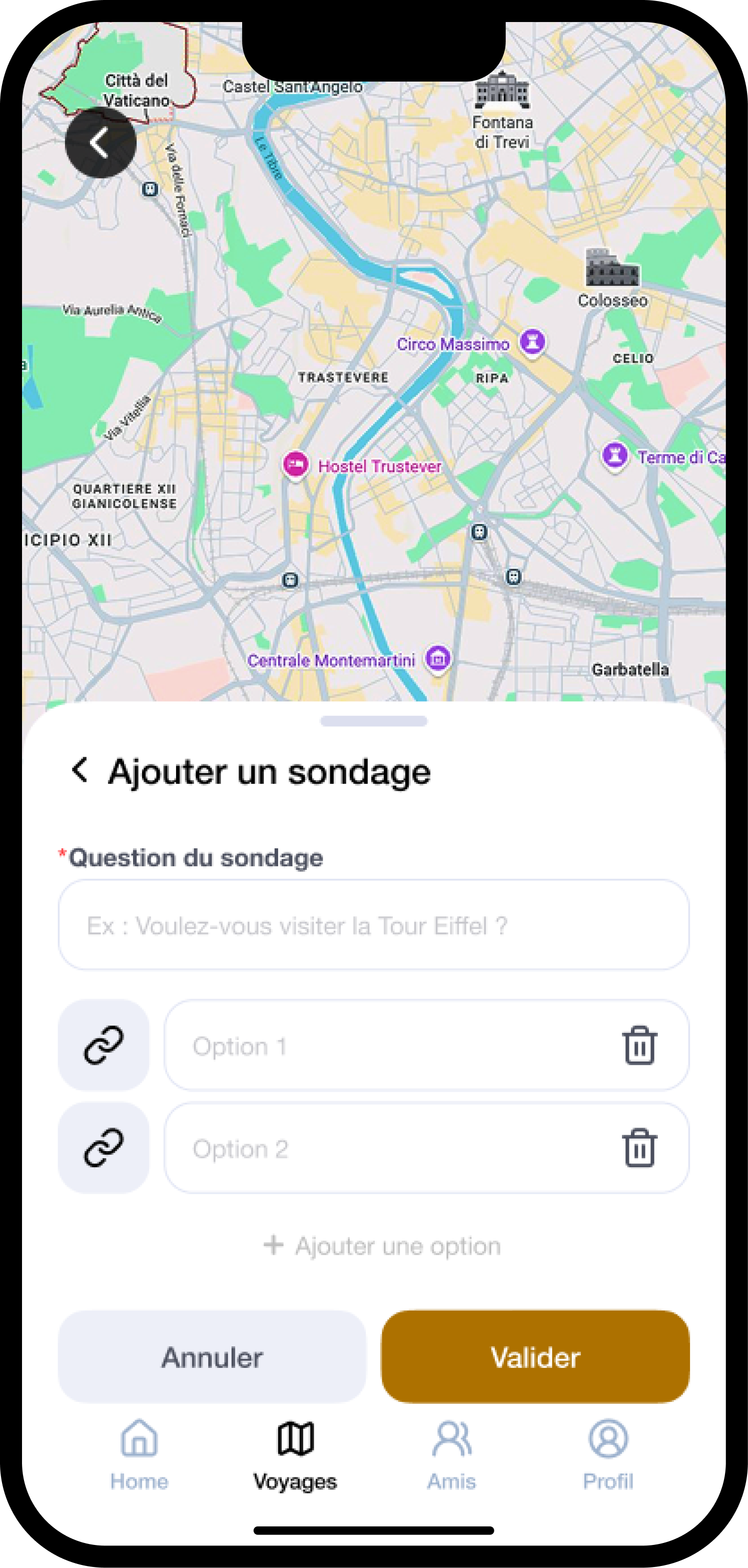 Créer un sondage — Formulaire